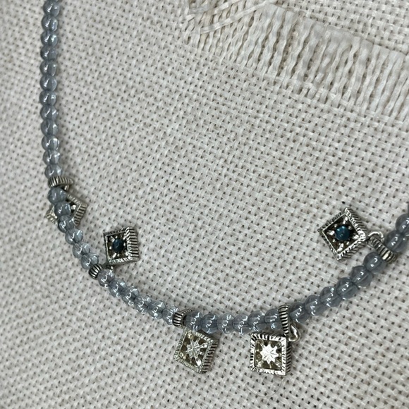 ✨ Vintage Napier Azure Dreams 16-18" Station Necklace - Picture 14 of 17